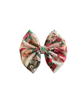 Load image into Gallery viewer, Christmas Santa Claus  headwrap/clip bow/Navidad