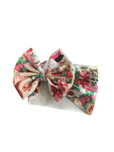 Load image into Gallery viewer, Christmas Santa Claus  headwrap/clip bow/Navidad