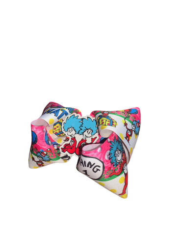 Dr. seuss thing 1 Thing 2 Hair bow