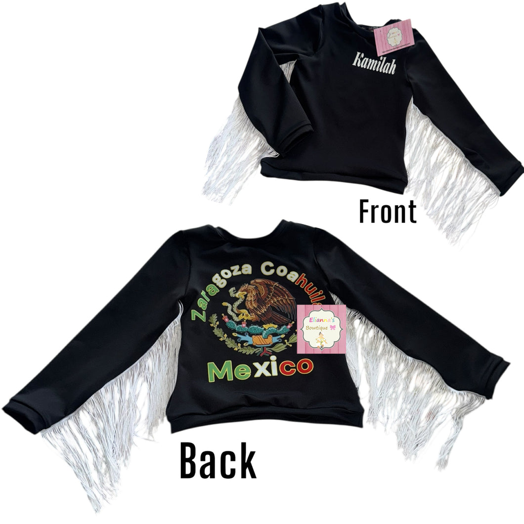 Custom Estados shirt /mexico/ Fringe shirt