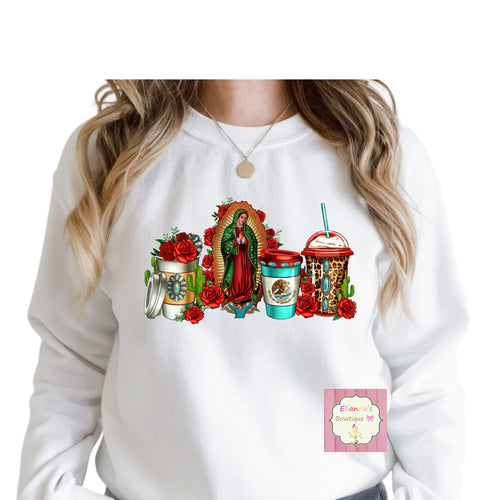 Virgen de Guadalupe Crewneck sweatshirt /sueter