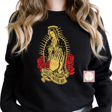 Load image into Gallery viewer, Virgen de Guadalupe Crewneck sweatshirt /sueter