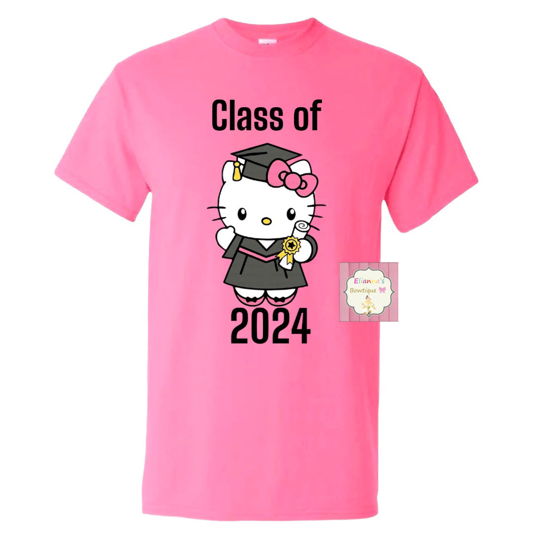 Graduation 2024  shirt/ hello kitty