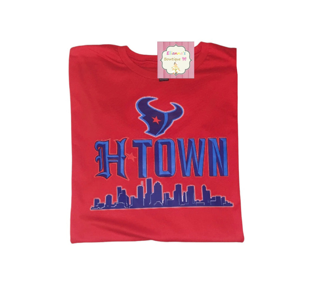 Texans H-Town shirt/ kids /adult / Texans