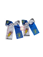 Load image into Gallery viewer, Custom School  Cheer bow / custom name - Elianna's Bowtique
