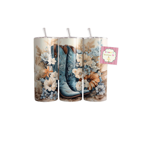 Cowgirl boots tumbler cup /vasos/bootas