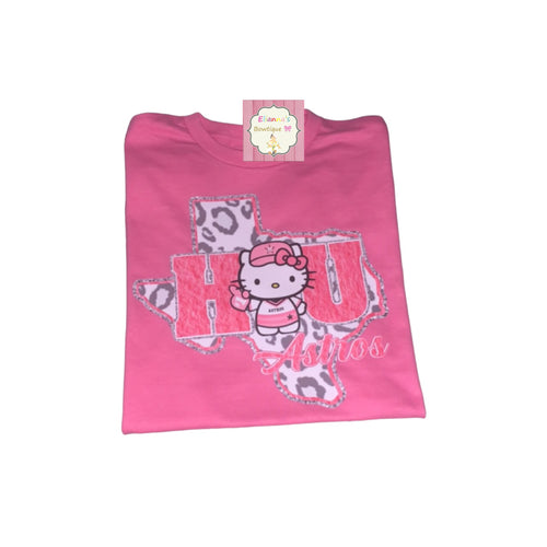 Houston astros shirt/ texas/hello kitty