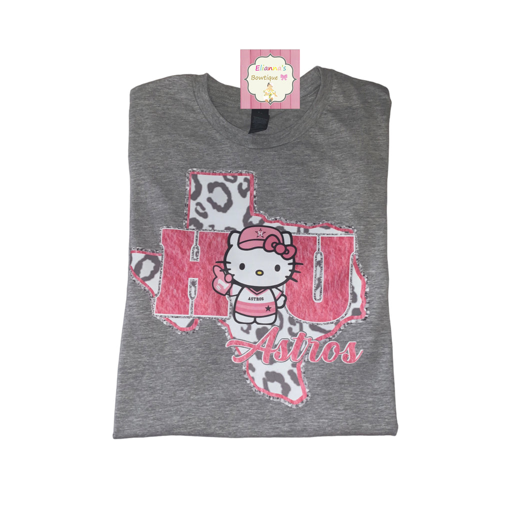 Houston Astros shirt/ hello kitty/ texas shirt