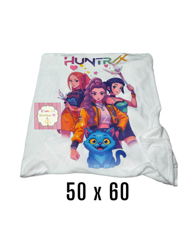 K pop demon hunters blanket/cobija/