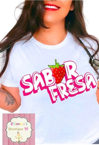 Sabor fresa shirt/fuerza regida