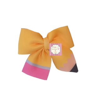 Pencil clip bows/ back to school bows