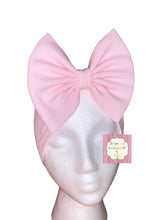 Cargar imagen en el visor de la galería, Light pink solid color baby headwrap