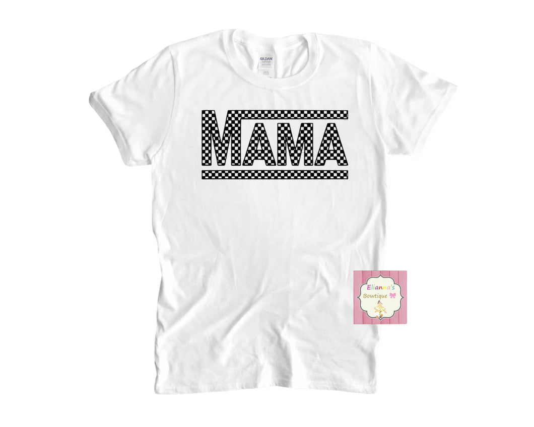 Chekered mama shirt /