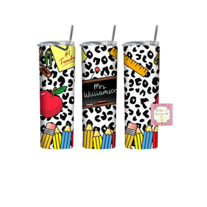 Teacher tumbler cup/ vasos/back to school