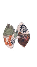 Load image into Gallery viewer, Highland cow fall headwrap/ pumpkin aztec print