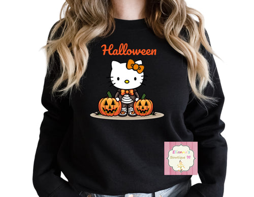 Halloween hello kitty Crewneck sweatshirt /sueter/