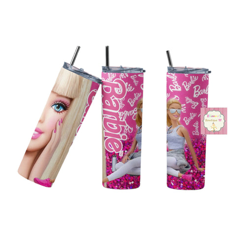 Barbie tumbler cup/vasos/ pink