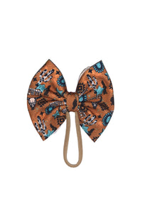 Baby howdy longhorn headwrap/bull/ cow print