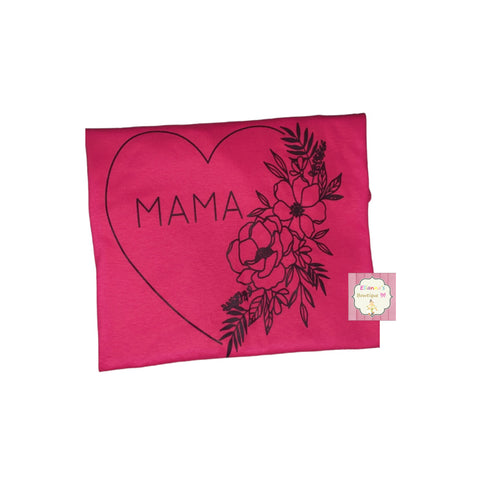 Mama shirt / heart/ corazon