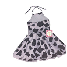 Load image into Gallery viewer, Cow print halter dress/ Vestido/birthday dress/ vaca