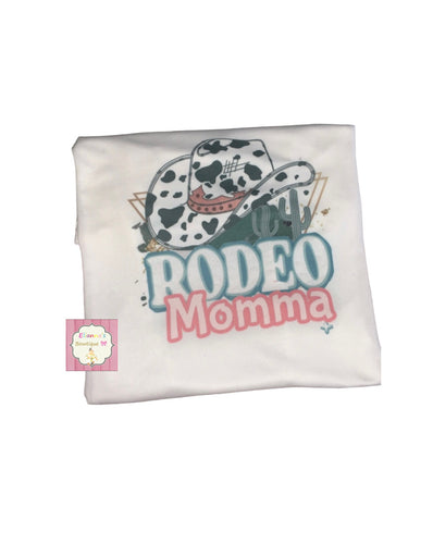 Rodeo momma shirt/ western/ cow