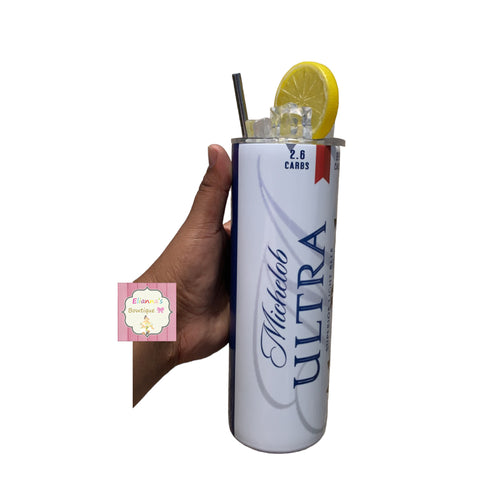 Michelob Ulta Tumbler cup/fake ice lid / vasos