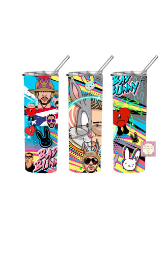 Bad bunny tumbler cup / vasos