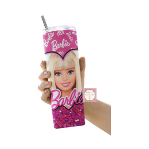 Barbie tumbler cup/vasos/ pink