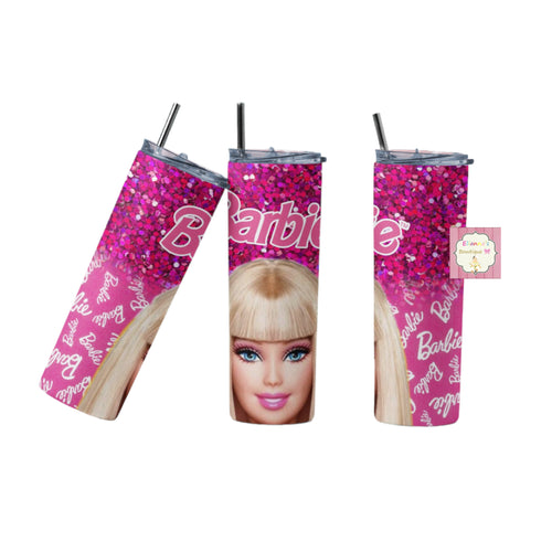 Barbie tumbler cup/vasos/ pink