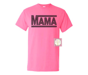 Chekered mama shirt /