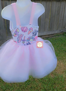 Bluey Outfit leotard and tulle skirt/ birthday outfit/ dress/tutu