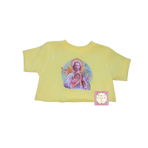 San Judas Tadeo crop top shirt