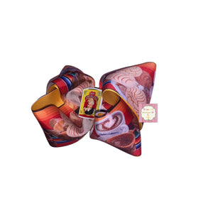 Conchas pan Hair bow / chocolate abuelita - Elianna's Bowtique