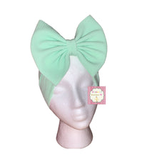 Cargar imagen en el visor de la galería, Pistachio solid color baby headwrap/ headband/green/easter