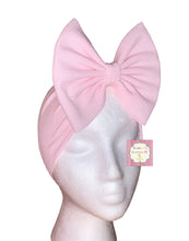 Load image into Gallery viewer, Light pink solid color baby headwrap