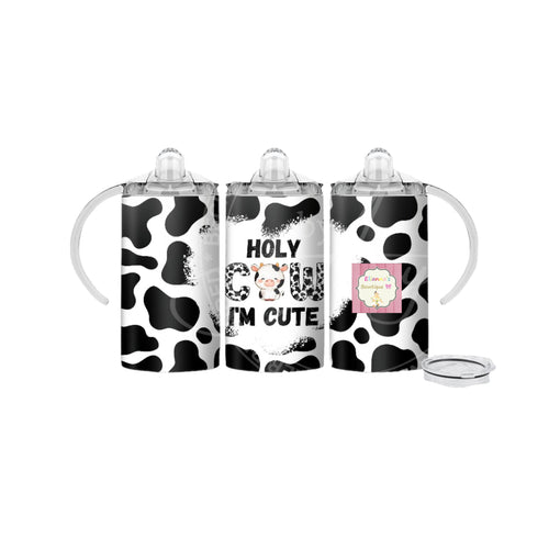 Holy cow i'm cute mini tumbler cup/ sippy cup /vasos