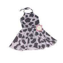 Load image into Gallery viewer, Cow print halter dress/ Vestido/birthday dress/ vaca