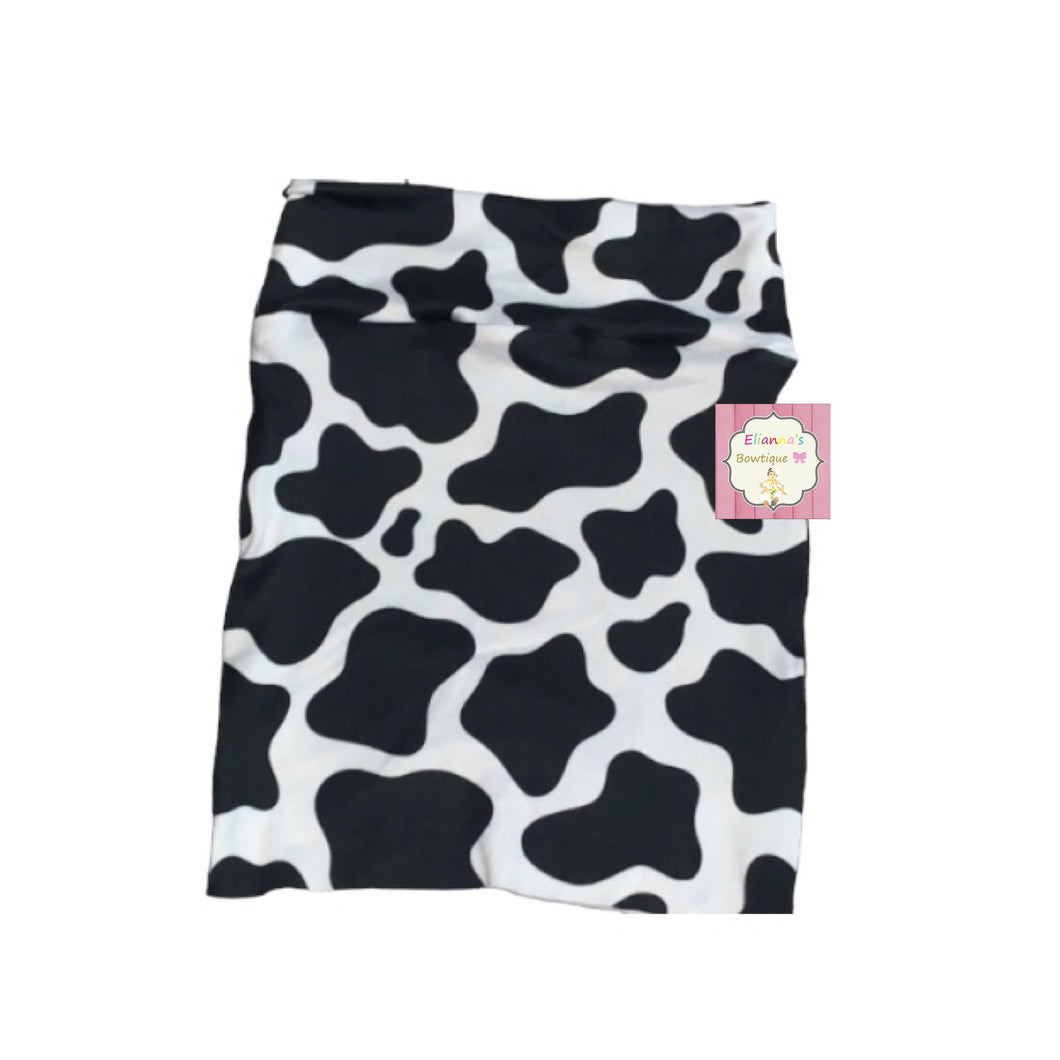 Cow print skirt/pencil skirt/falda/vaca