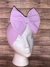 Cargar imagen en el visor de la galería, Lilac solid color baby headwrap/ headband/lila/easter