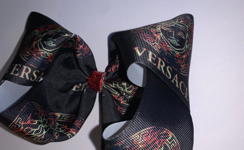 Boujee versace Hair Bow