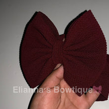 Load image into Gallery viewer, Burgundy solid color baby headwrap/ headband