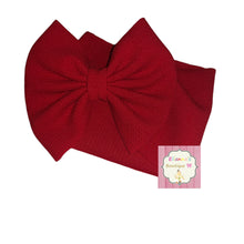 Cargar imagen en el visor de la galería, Dark Red baby headwrap/ solid headwrap