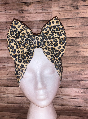 Baby cheetha headwrap/bows