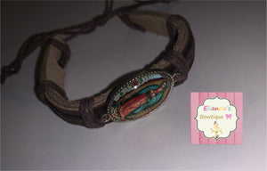 Pulsera de La Virgen de guadalupe/adulto/unisex