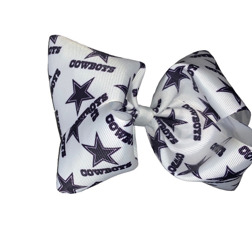 Dallas Cowboys hair bow/ moños