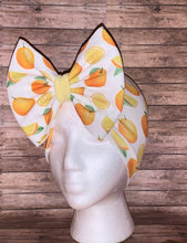 Load image into Gallery viewer, Baby oranges headwrap/bow/summer/naranjas/fruta