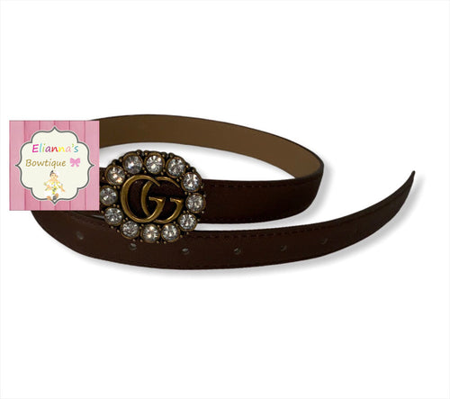 Brown GG belt /unisex /baby / toddler/belts