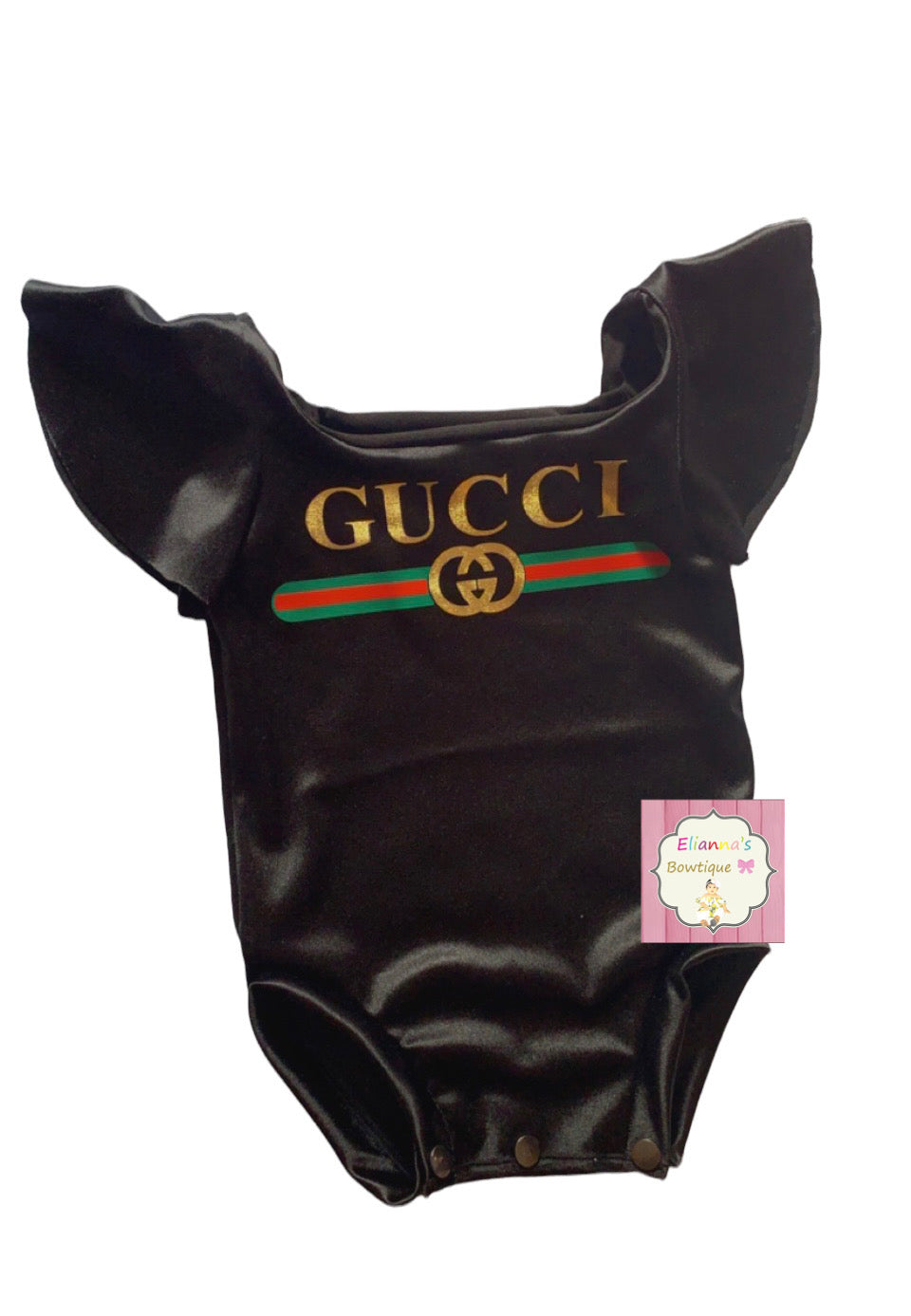 Black Boujee gg leotard/leotardo