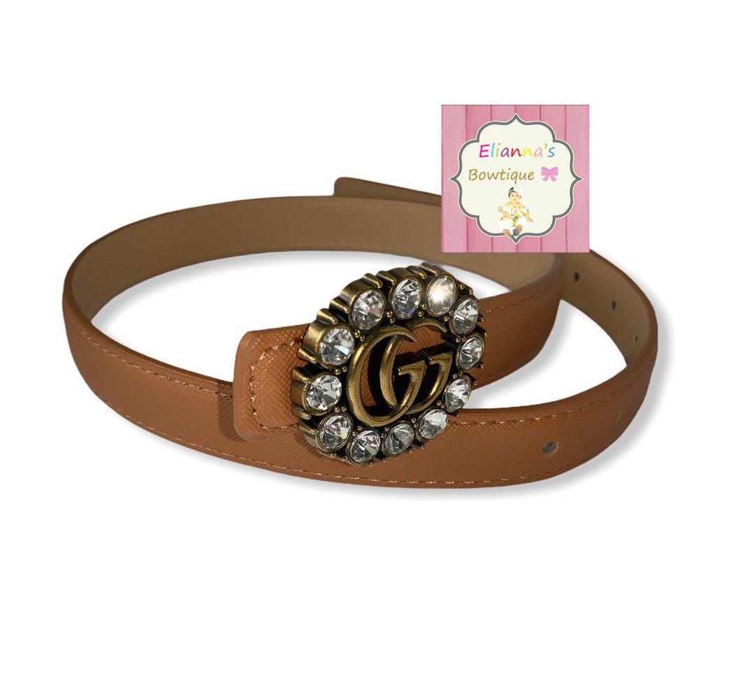 Kaki GG belt /unisex /baby / toddler/belts