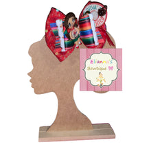 Cargar imagen en el visor de la galería, Mazapan clay doll hair bow/clay/ vinyl/fauxleather/cinco de mayo/